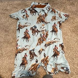 Posh Peanut cowboy romper